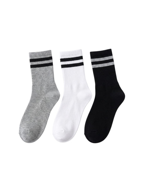 Image for Men's Knitted Long Thin Socks Set 3Pieces,Multi