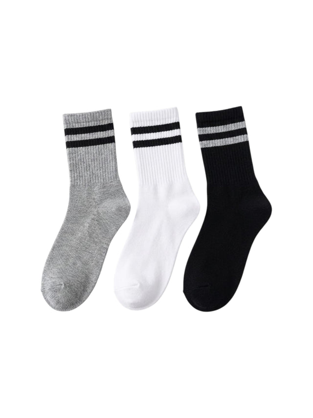 Image for Men's Knitted Long Thin Socks Set 3Pieces,Multi