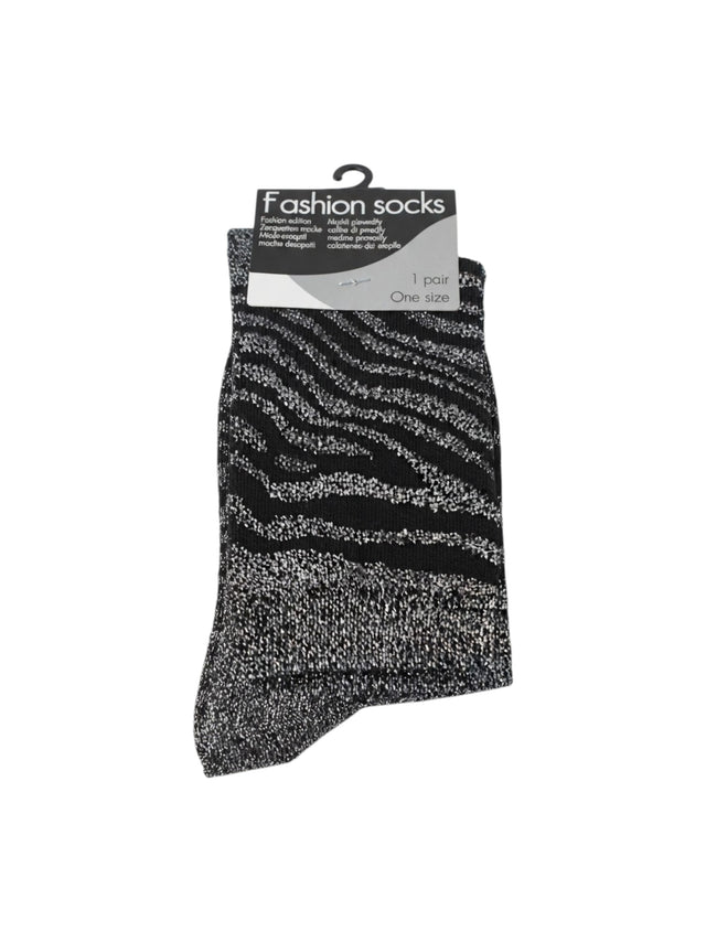 Image for Women's Striped Glitter Socks,Black