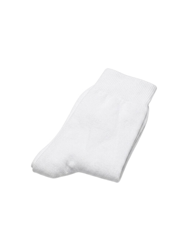 Image for Women's Plain Solid Socks,White