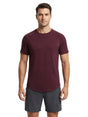 Image for Men's Plain Solid Sport Top,Burgundy