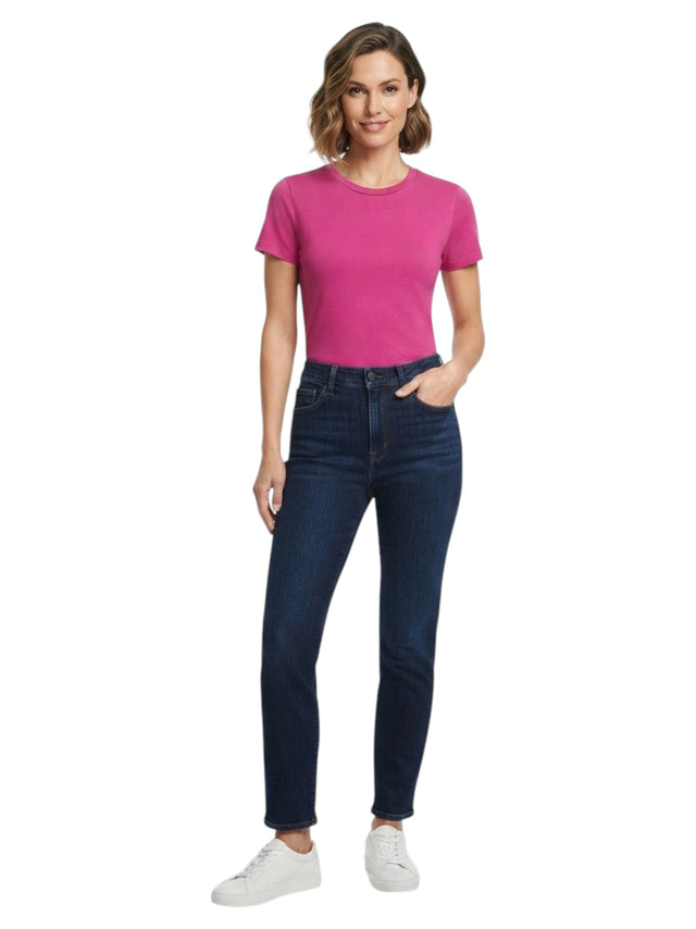 Image for Women's Plain Solid Top,Hot Pink