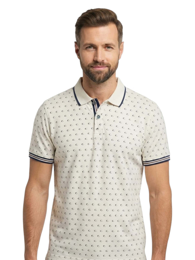 Image for Men's Printed Top,Beige