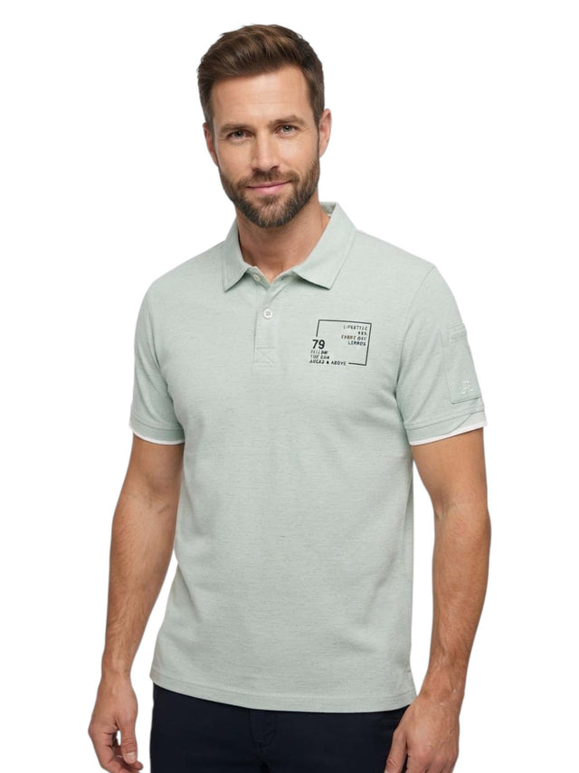 Image for Men's Printed Top,Light Mint