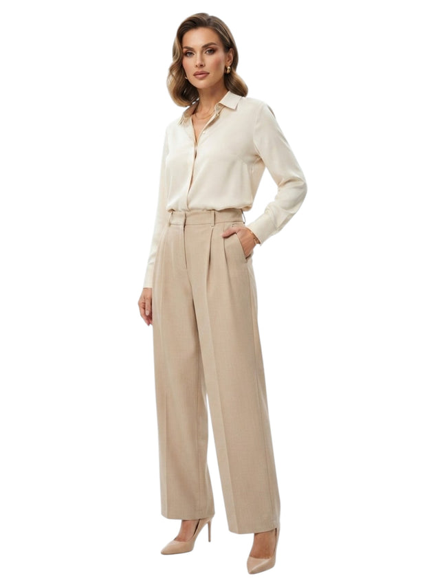 Image for Women's Plain Classic Pant,Beige