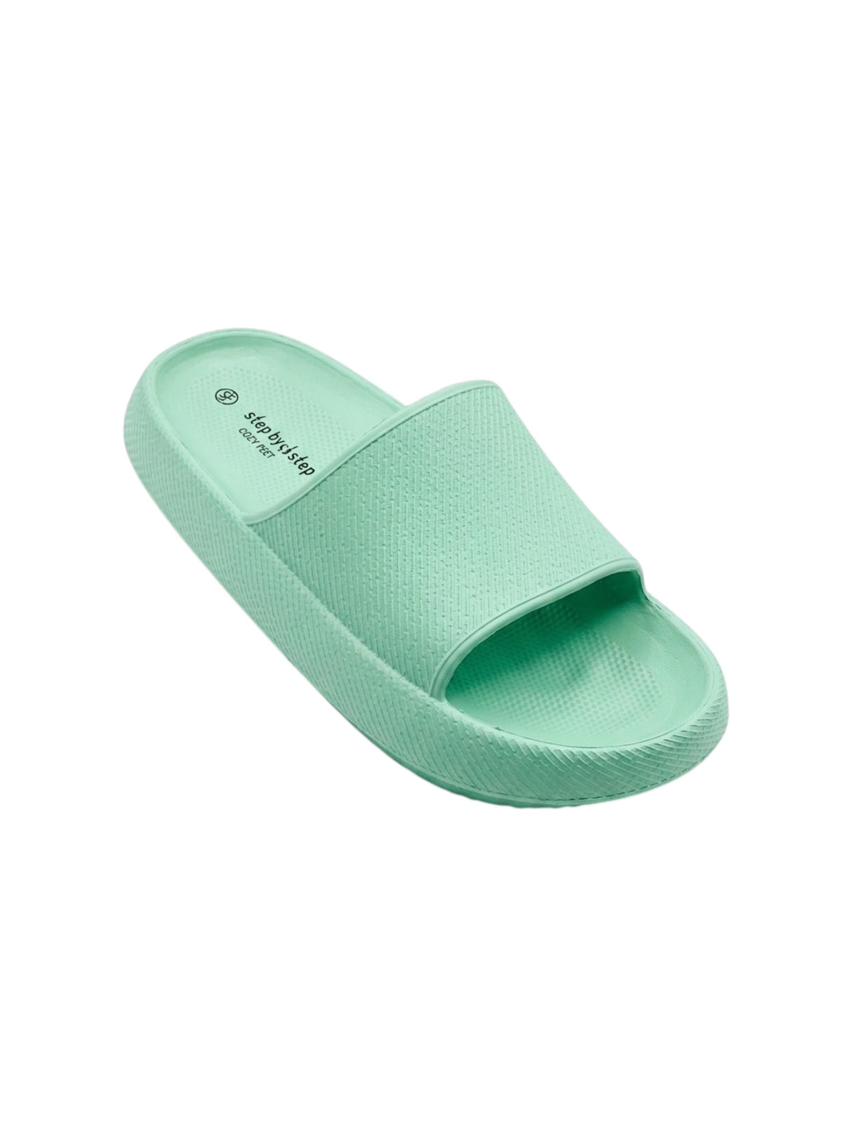 Image for Women's Textured Slippers,Mint Green