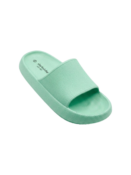 Image for Women's Textured Slippers,Mint Green
