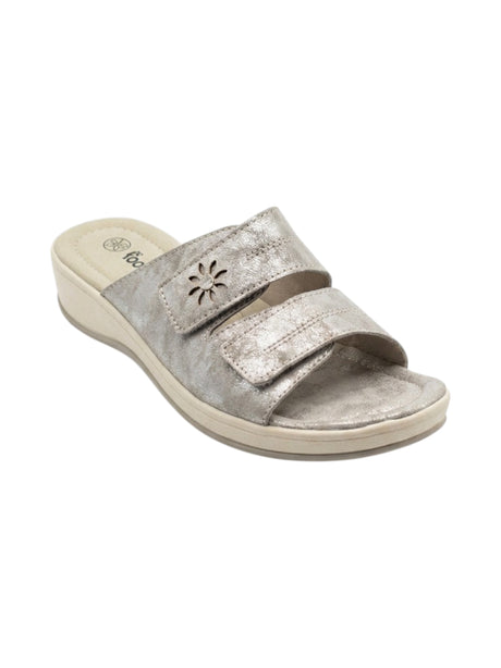 Image for Women's Textured Slippers,Silver