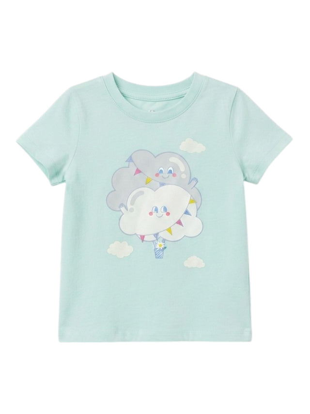 Image for Kids Girl's Printed Top,Light Turquoise
