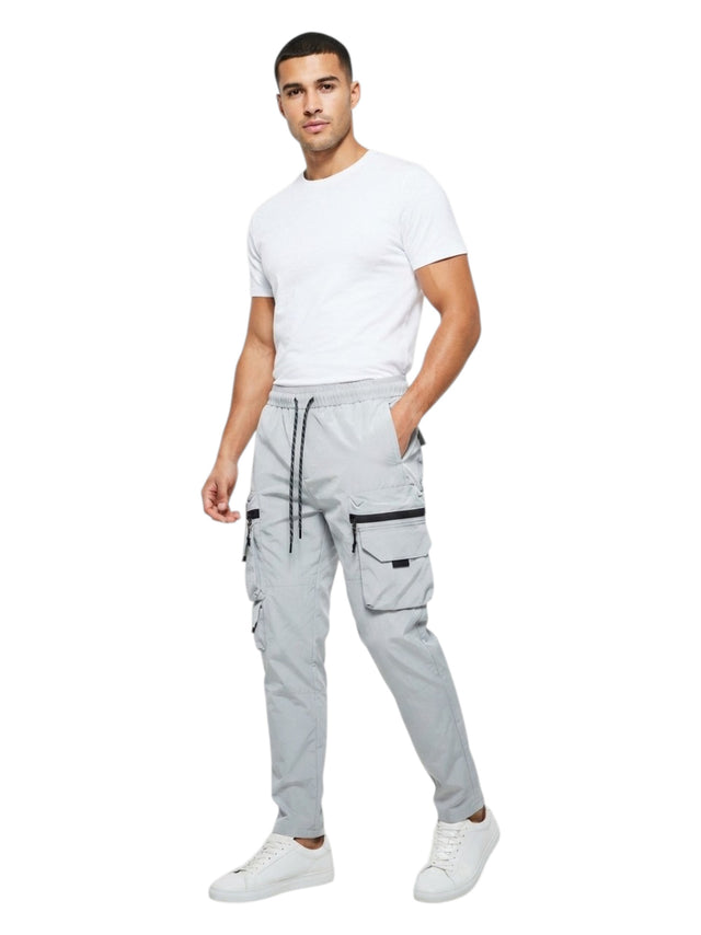 Image for Men's Textured Cargo Pant,Grey