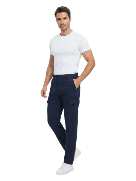 Image for Men's Plain Cargo Pant,Navy