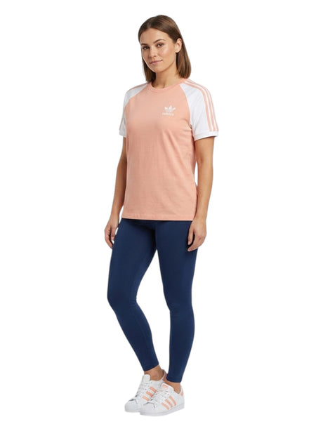 Image for Women's Colorblocked Sport Top,Peach/White