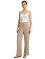 Image for Women's Ribbed Pants,Beige