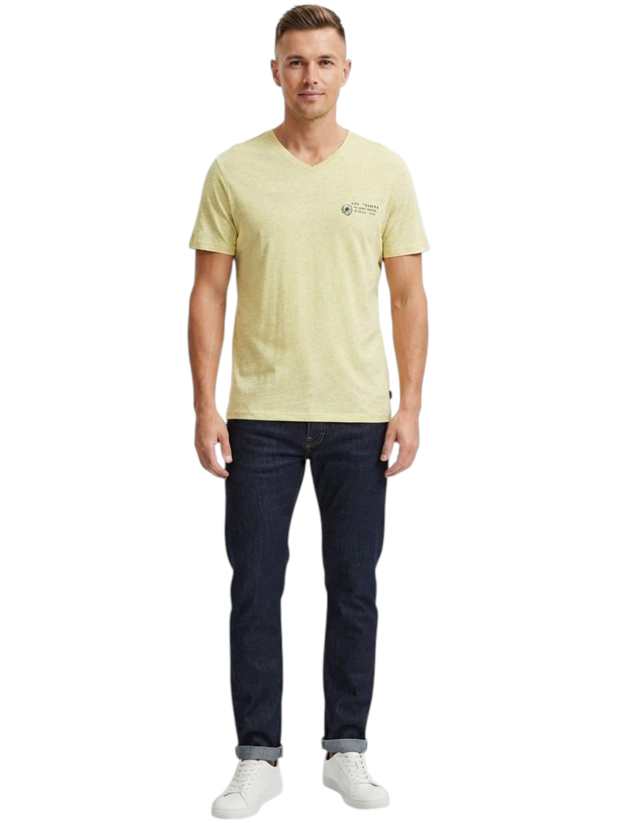 Image for Men's Printed Top,Light Lime