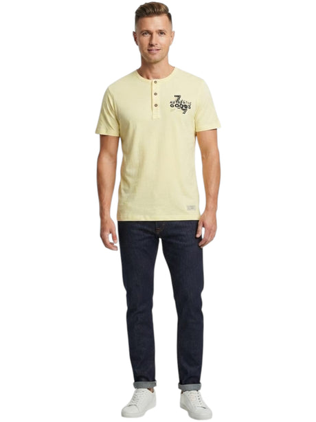 Image for Men's Printed Top,Yellow