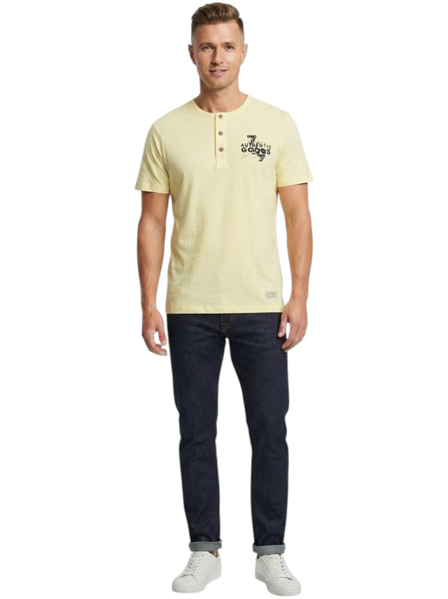 Image for Men's Printed Top,Yellow