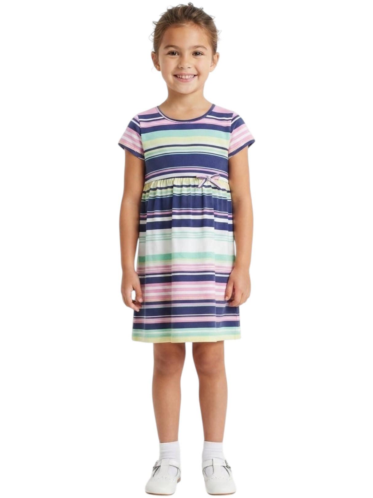 Image for Kids girl's Striped Dress,Multi