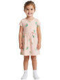 Image for Kids Girl's Printed Dress,Peach