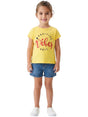 Image for Kids Girl's Printed Top,Yellow