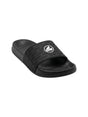 Image for Men's Logo Patched Slippers,Black