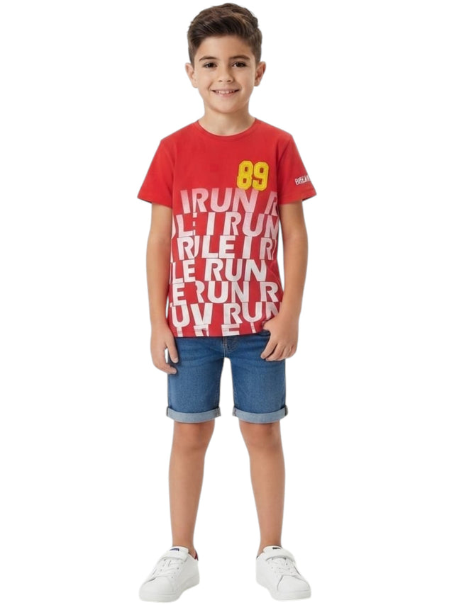 Image for Kids Boy's Printed Top,Red