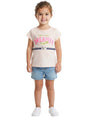 Image for Kids Girl's Printed Top,Light Beige