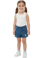 Image for Kids Girl's Printed Jeans Short,Navy