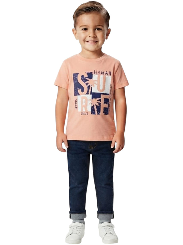 Image for Kids Boy's Printed Top,Coral