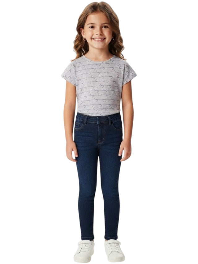 Image for Kids Girl's Printed Top,Grey
