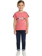Image for Kids Girl's Printed Top,Dark Coral