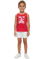 Image for Kids Girl's Printed Top,Red