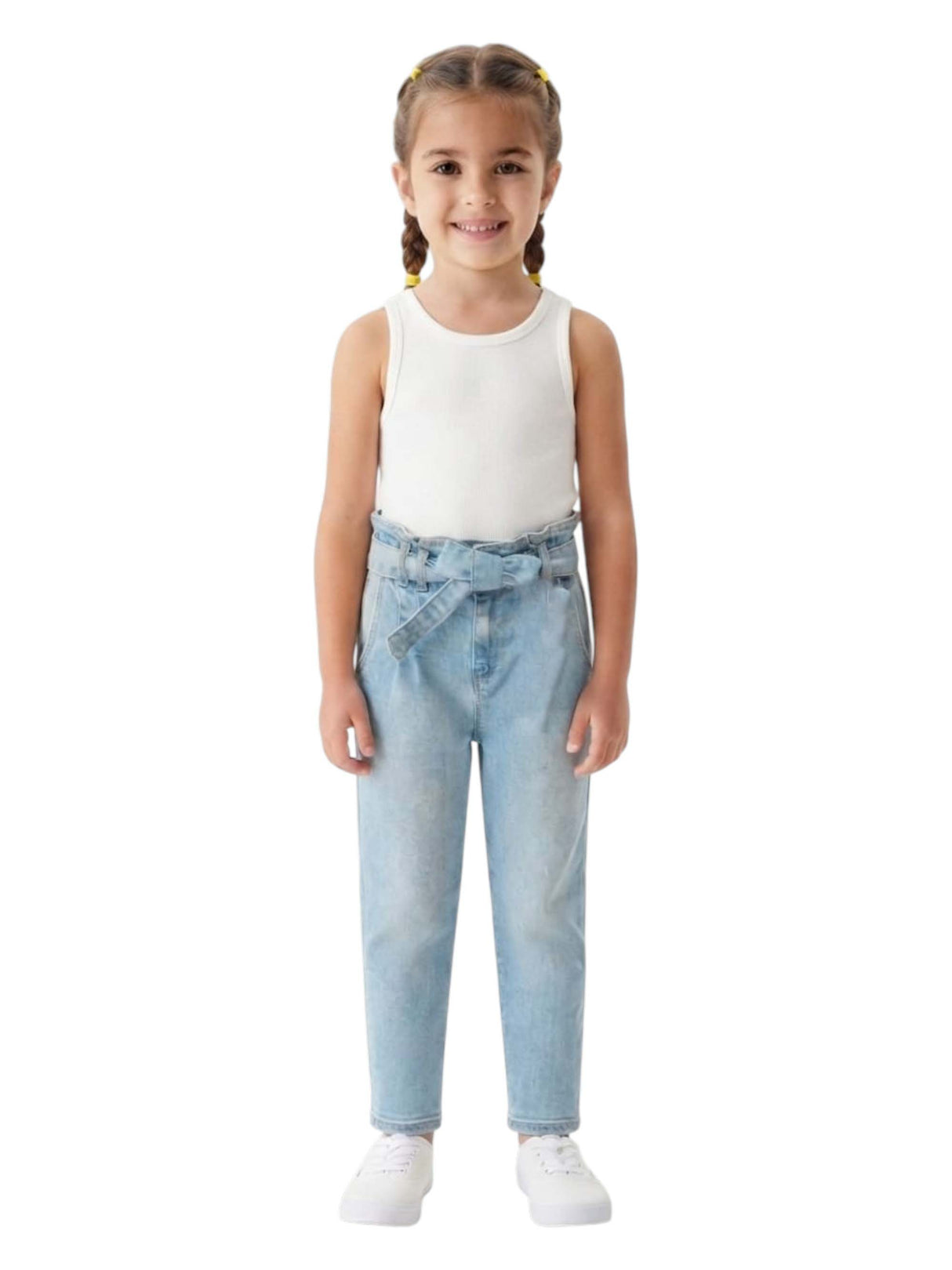 Image for Kids Girl's Plain Solid Jeans,Light Blue