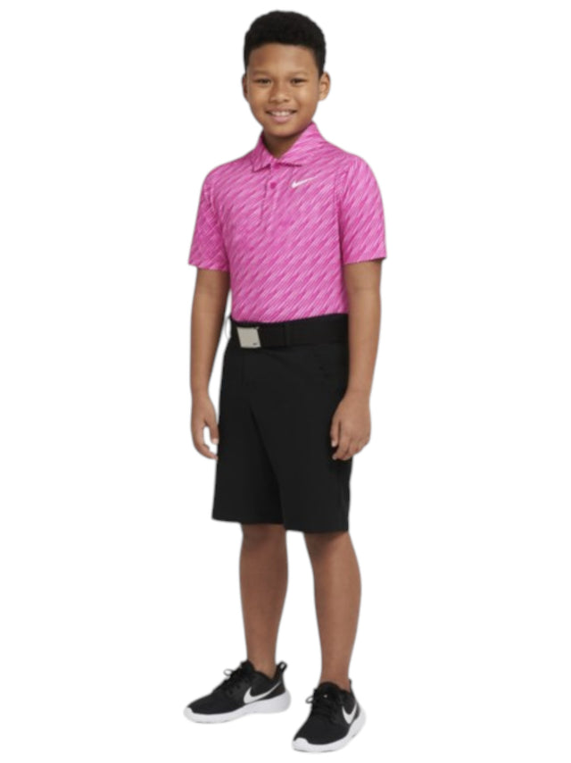 Image for Kids Boy's Striped Sport Top,Hot Pink/White