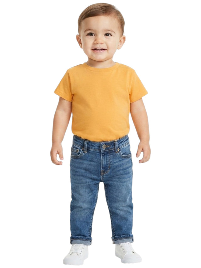 Image for Kids Boy's Plain Solid Top,Orange