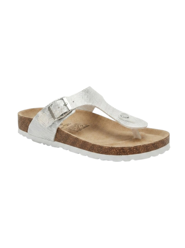 Image for Women's Plain Slippers,Silver