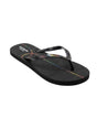 Image for Women's Logo Patched Slippers,Black