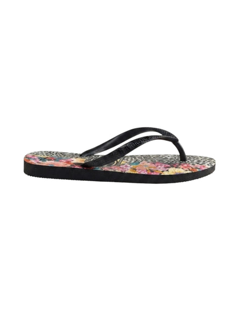 Image for Kids Girl's Printed Slippers,Black