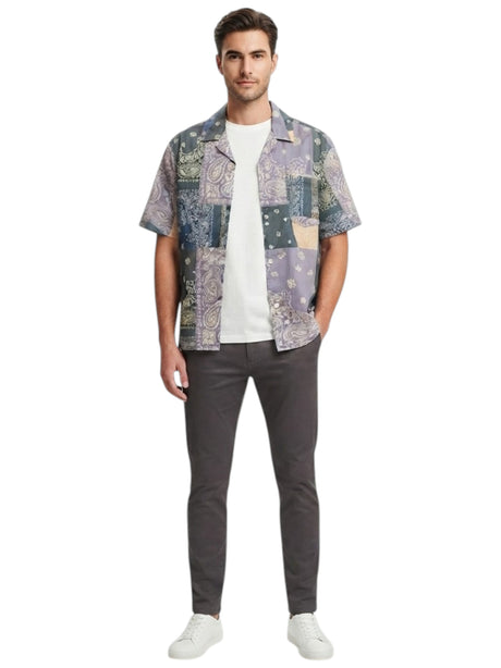 Image for Men's Printed Dress Shirt,Multi