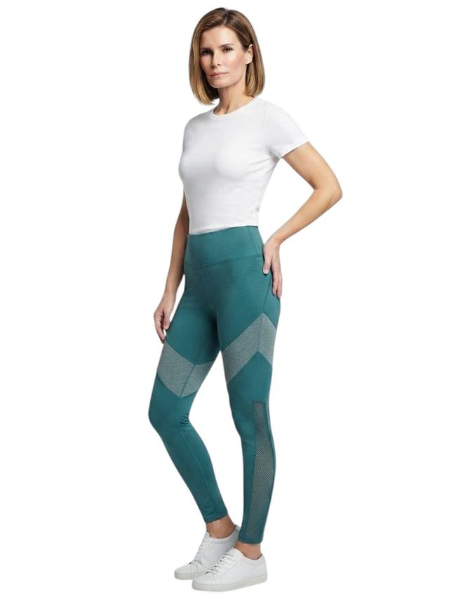 Image for Women's Colorblocked Legging,Dark Turquoise