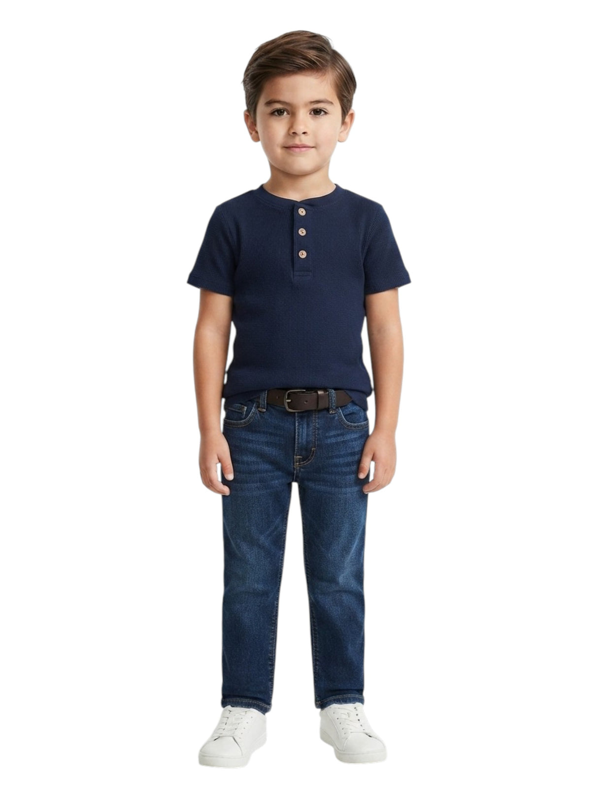 Image for Kids Boy's Textured Top,Navy