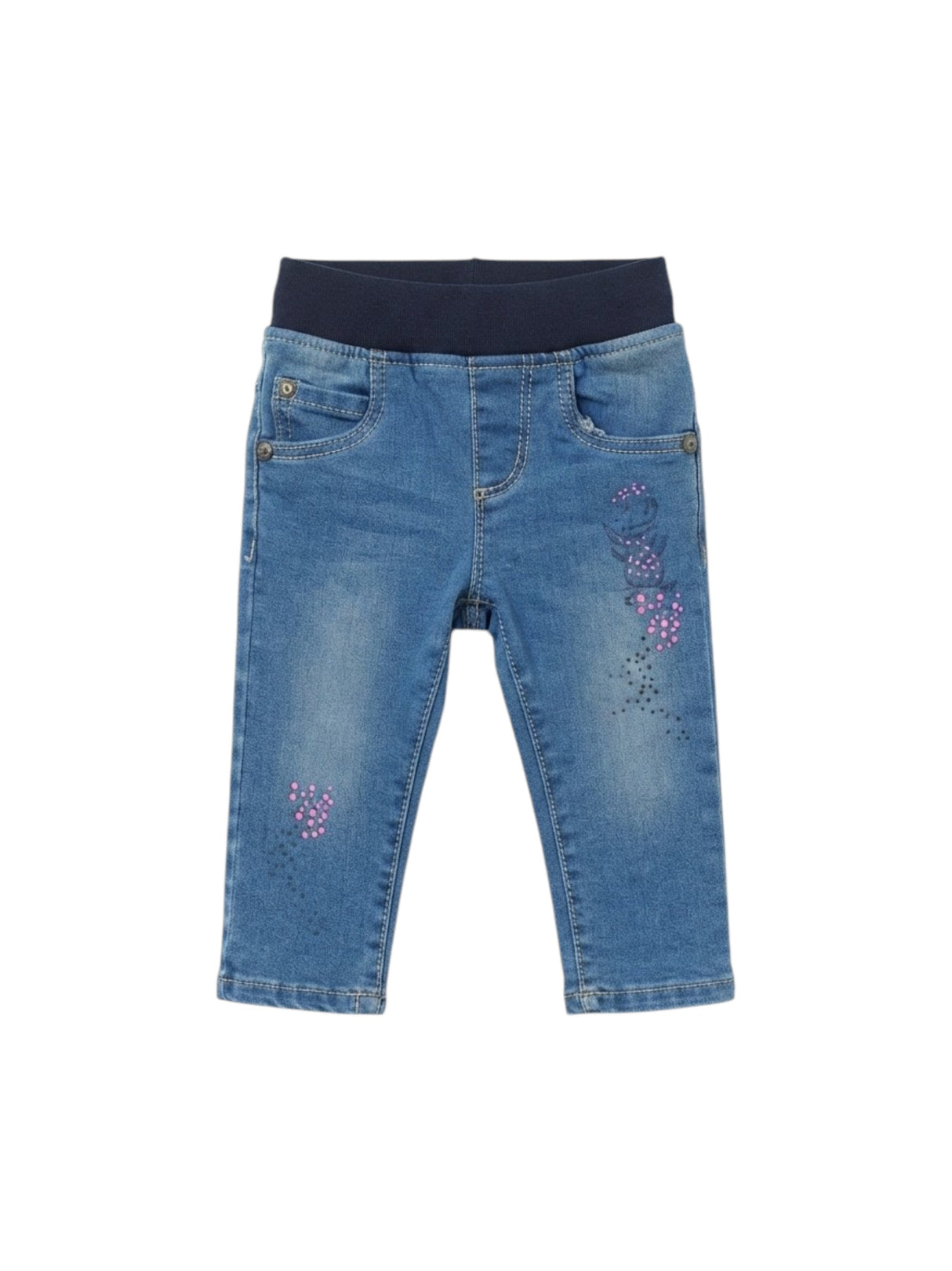 Image for Kids Girl's Printed Jeans,Blue