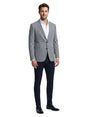 Image for Men's Plaid Blazer,Grey