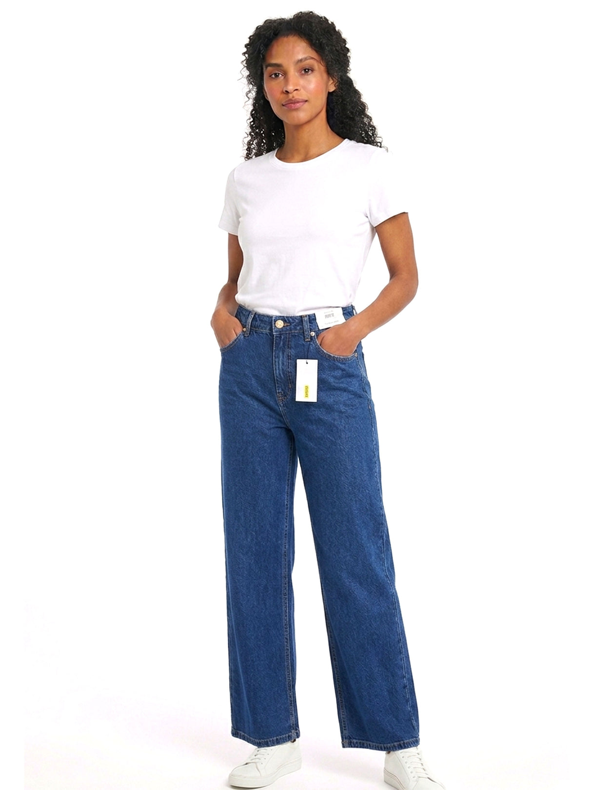 Image for Women's Plain Solid Jeans,Blue