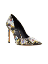 Image for Women's Printed Heeled Shoes,Multi
