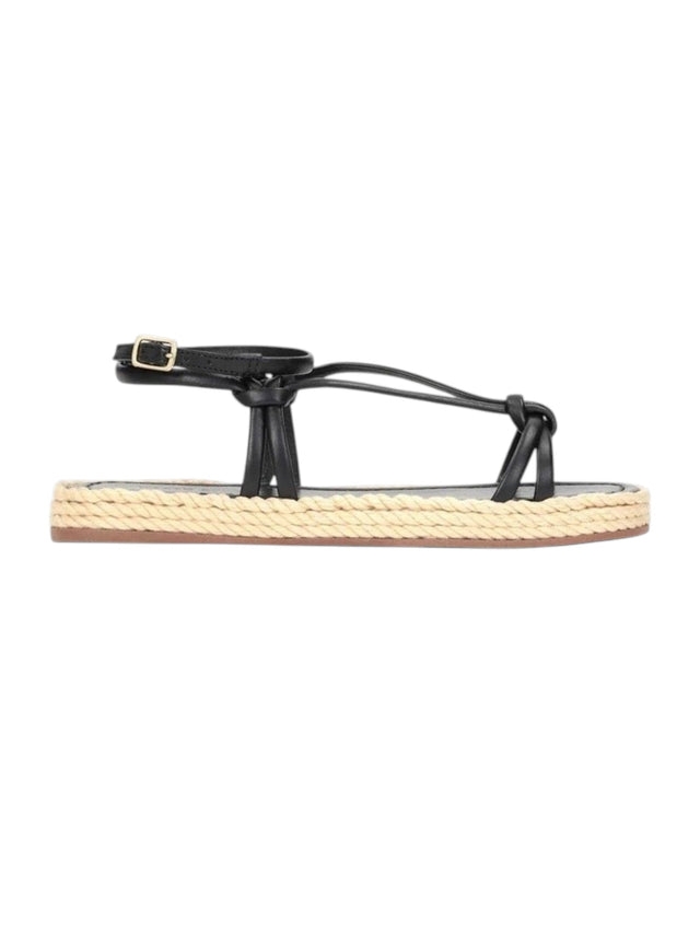 Image for Women's Plain Espadrille Sandals,Black