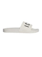 Image for Men's Logo Patched Slippers,Off White