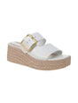 Image for Women's Plain Solid Heeled Shoes,White