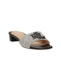 Image for Women's Logo Patched Heeled Shoes,Black/White