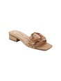 Image for Women's Textured Heeled Shoes,Beige
