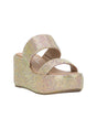 Image for Women's  Strass Rhinestone Printed Heeled Shoes,Multi